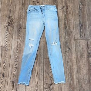Light wash jeans